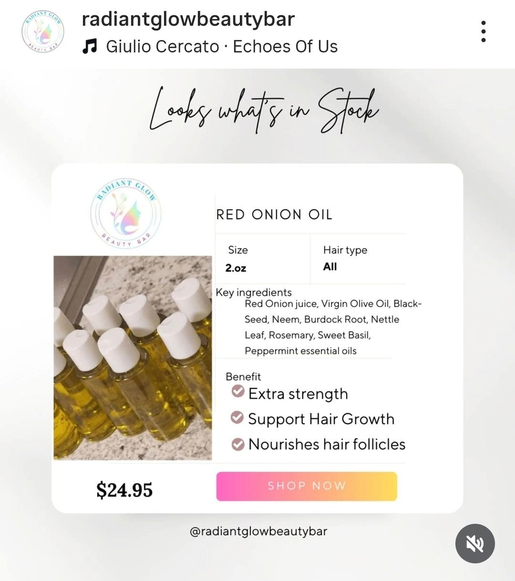 Red Onion Growth Hair Oil